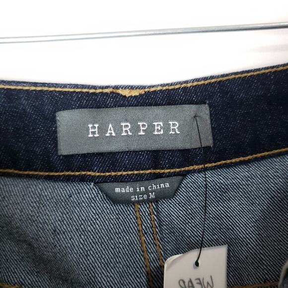 NWT Harper Denim Mini A Line Skirt Size Medium - Picture 4 of 6